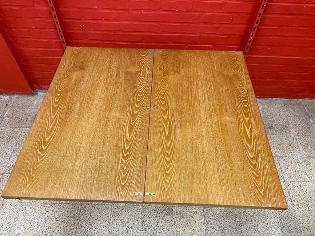 Art Deco Oak Console or Table and Table, circa 1930 For Sale 9