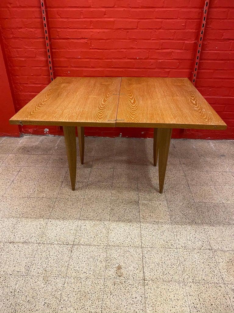 Art Deco Oak Console or Table and Table, circa 1930 For Sale 4