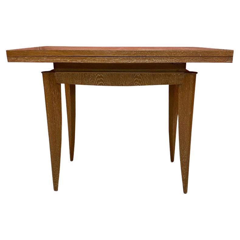 Consola o Mesa y Mesa Art Decó de Roble, circa 1930