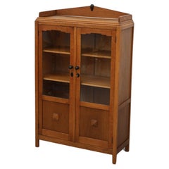 Vintage Art Deco Oak Curio Cabinet in the style of K.P.C de Bazel