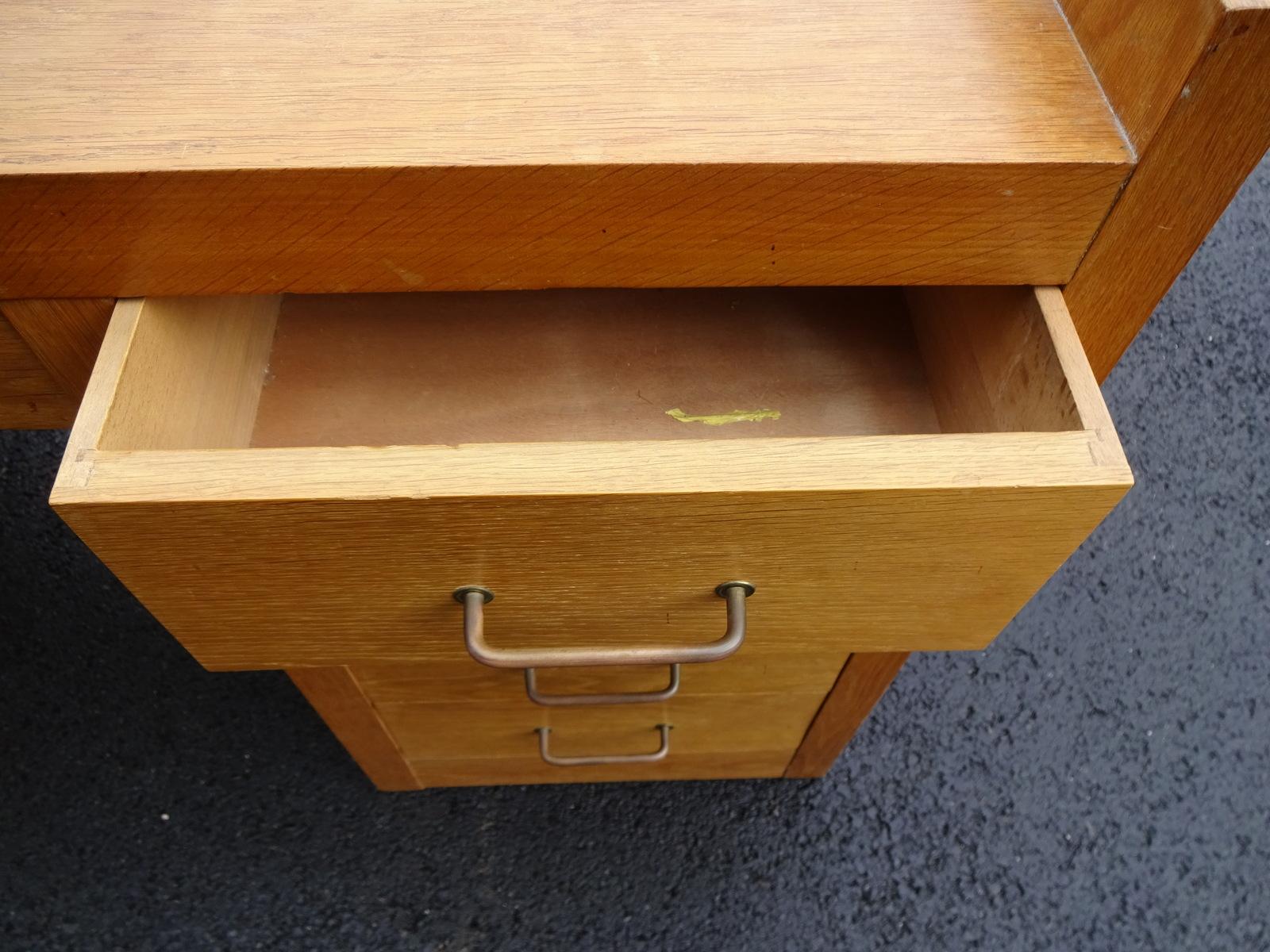 Art Deco Oak Desk 5