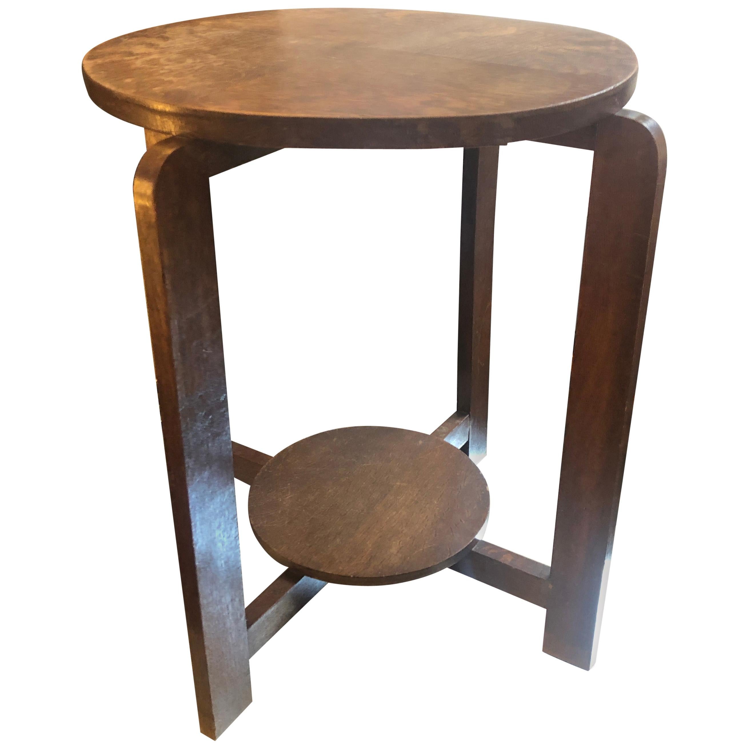 Art Deco Oak Dutch Side Table, circa 1930