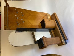 Art Deco Oak & Ebonised Hall Stand/ Hat & Coat Stand