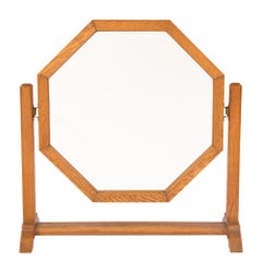 Art Deco Oak Framed Easel Mirror