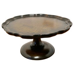 Art Deco Oak Lazy Susan Tazza  A very useful piece, a revolving platter