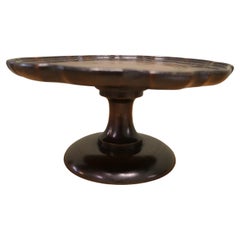 Art Deco Oak Lazy Susan Tazza A very useful piece, a revolving platter