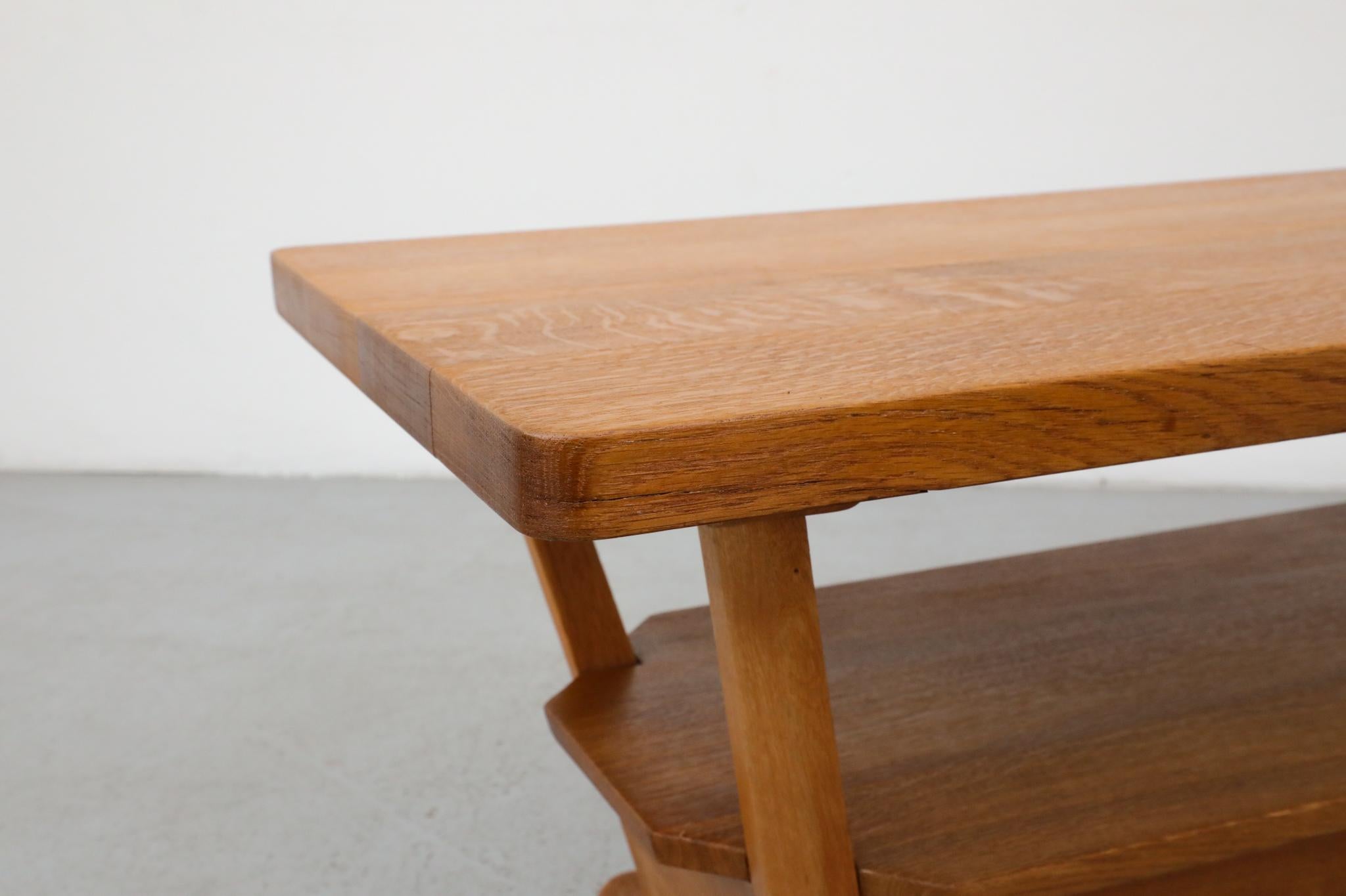 Salontisch aus Eiche im Art déco-Stil von C. De Jong für J. A. Boskamp En Zonen im Angebot 4