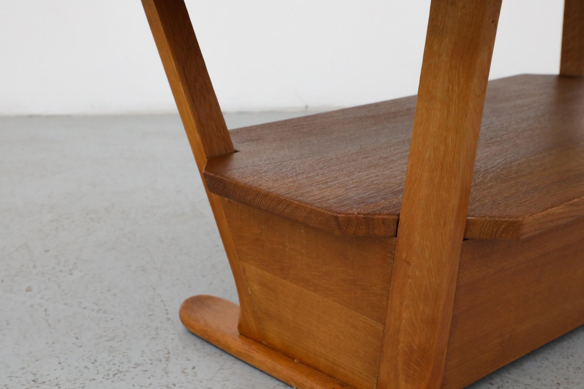 Salontisch aus Eiche im Art déco-Stil von C. De Jong für J. A. Boskamp En Zonen im Angebot 6
