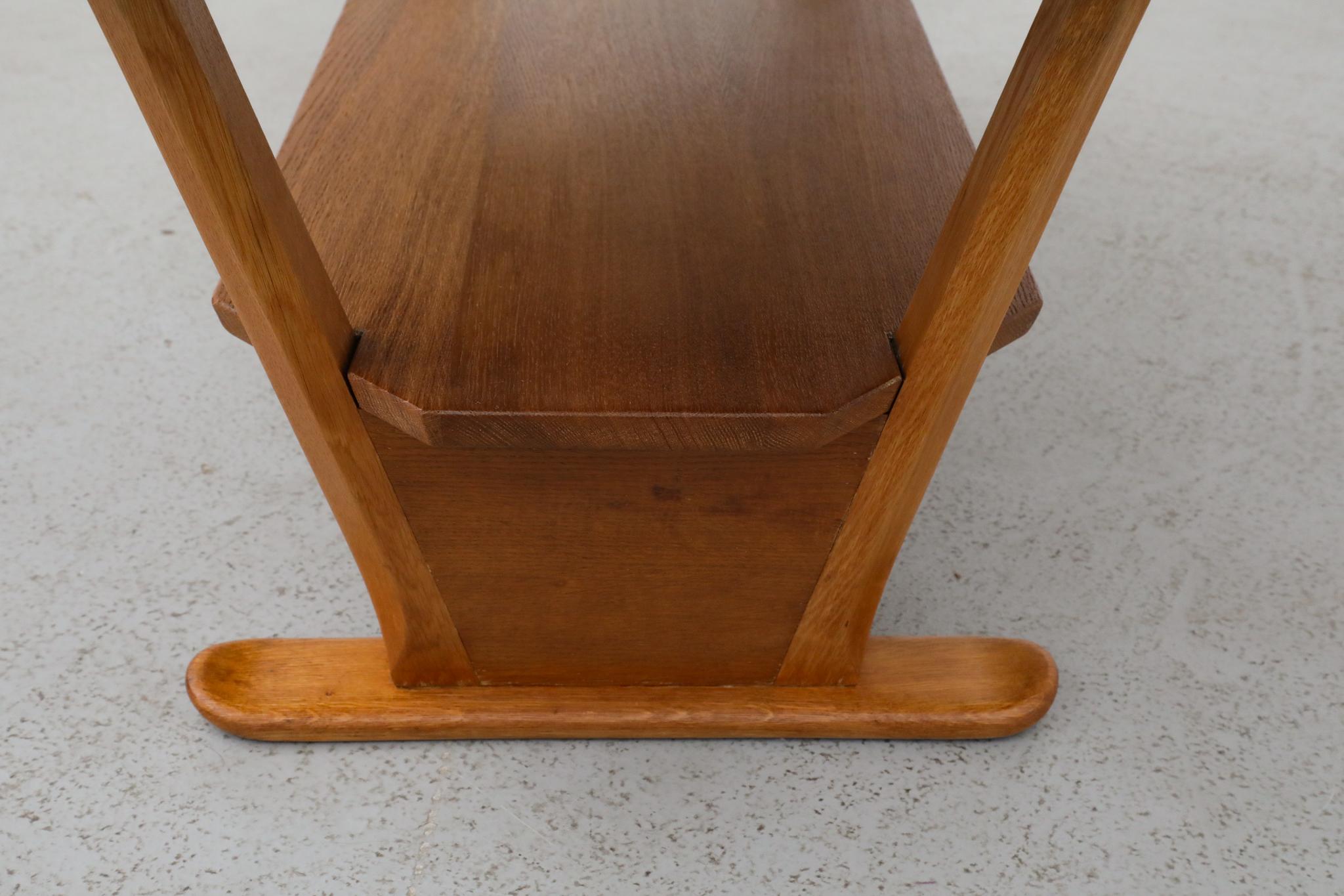 Salontisch aus Eiche im Art déco-Stil von C. De Jong für J. A. Boskamp En Zonen im Angebot 8