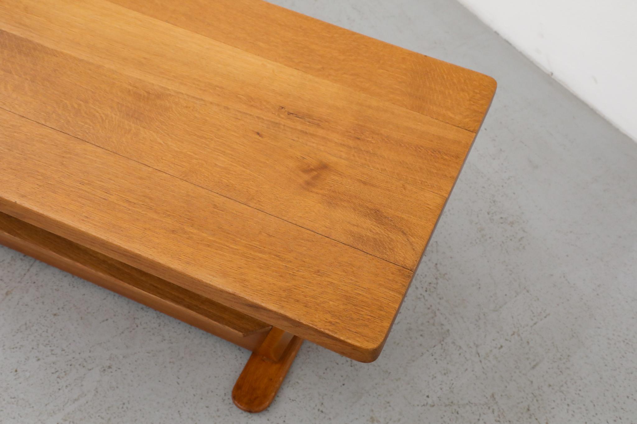 Salontisch aus Eiche im Art déco-Stil von C. De Jong für J. A. Boskamp En Zonen im Angebot 3