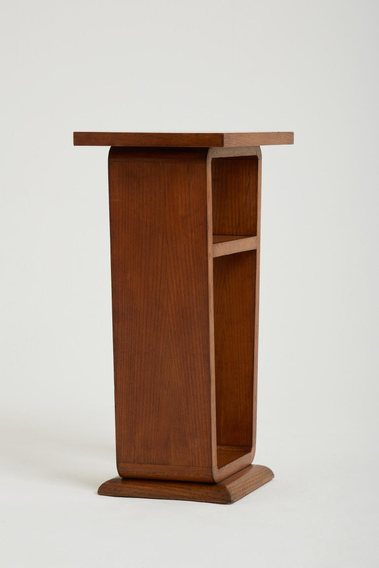 Art Deco Oak Side Table For Sale at 1stDibs