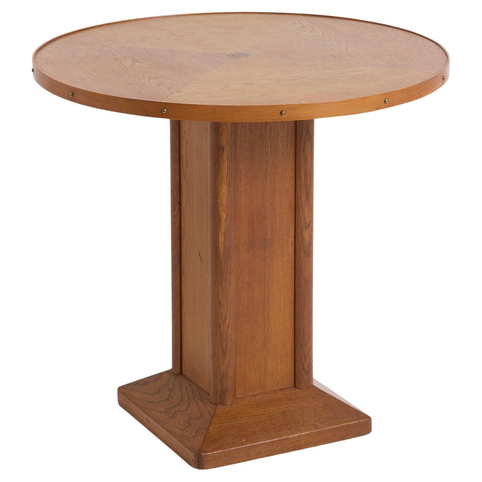 Art Deco Oak Side Table