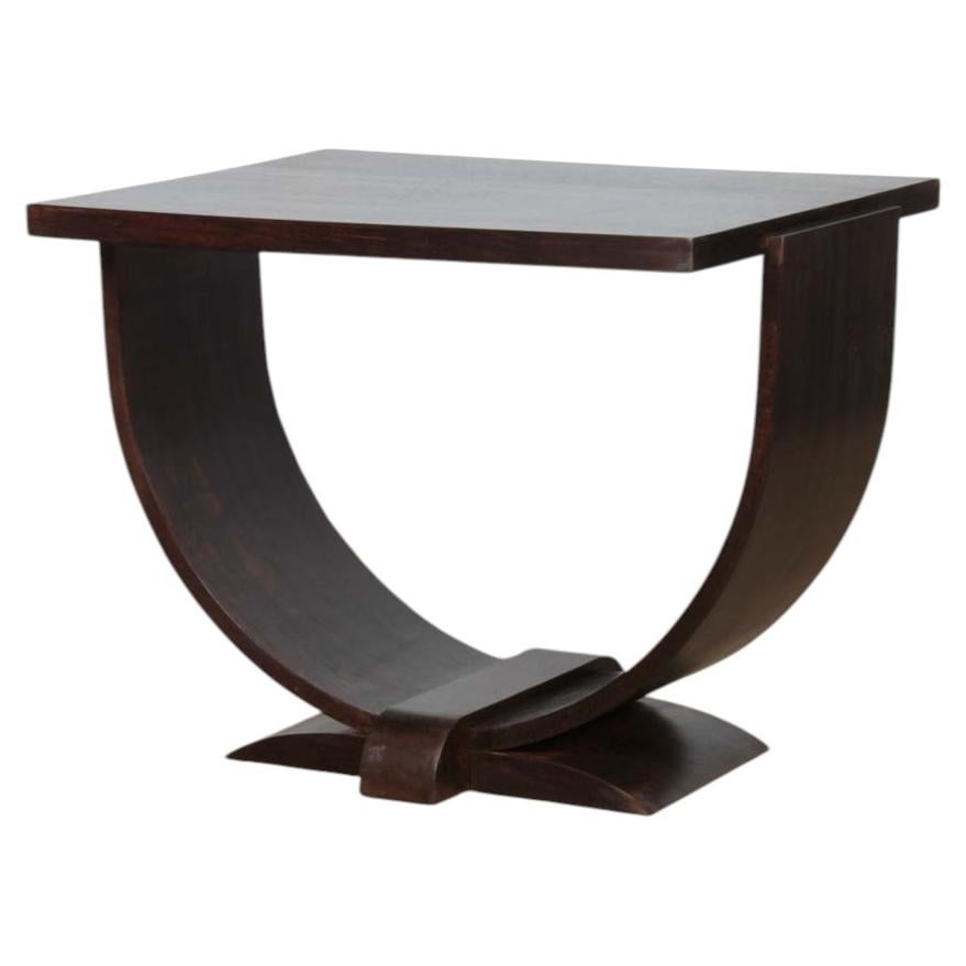 Art Deco oak side table, French craftsmanship, 1930–1940 For Sale