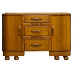 Art Deco Oak Sideboard, 1930s