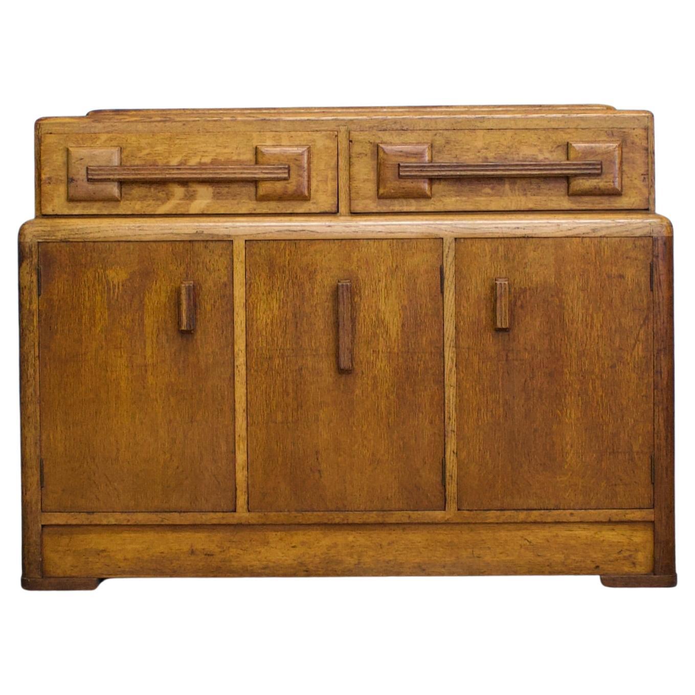 Art Deco Oak Sideboard G Plan Heals, 1930s