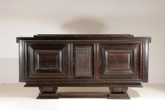 Art Deco oak sideboard in the style of Charles Dudouyt, France ca. 1930