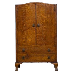 Art Deco Wäscheschrank aus Eiche, 1930er Jahre
