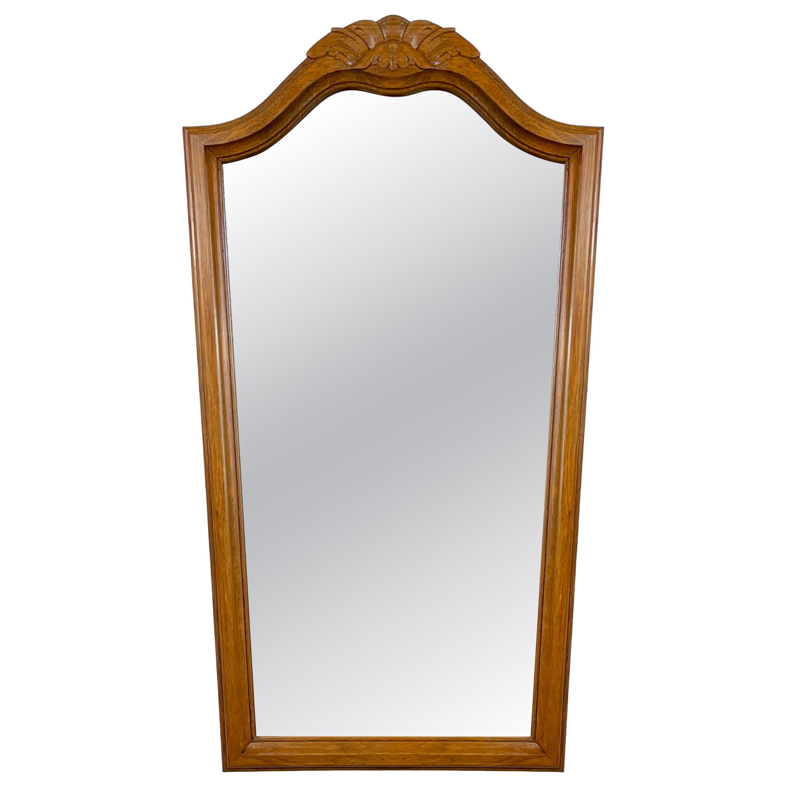 Art Deco Oak Wall Mirror, Germany 1930s For Sale