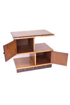 Art Deco Oak & Walnut Side Table 1930s