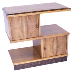 Art Deco Oak & Walnut Side Table 1930s