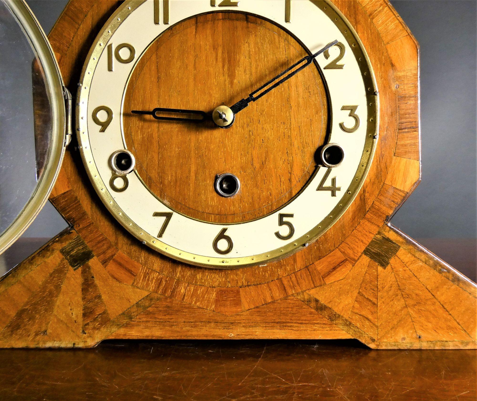 vintage art deco mantel clock