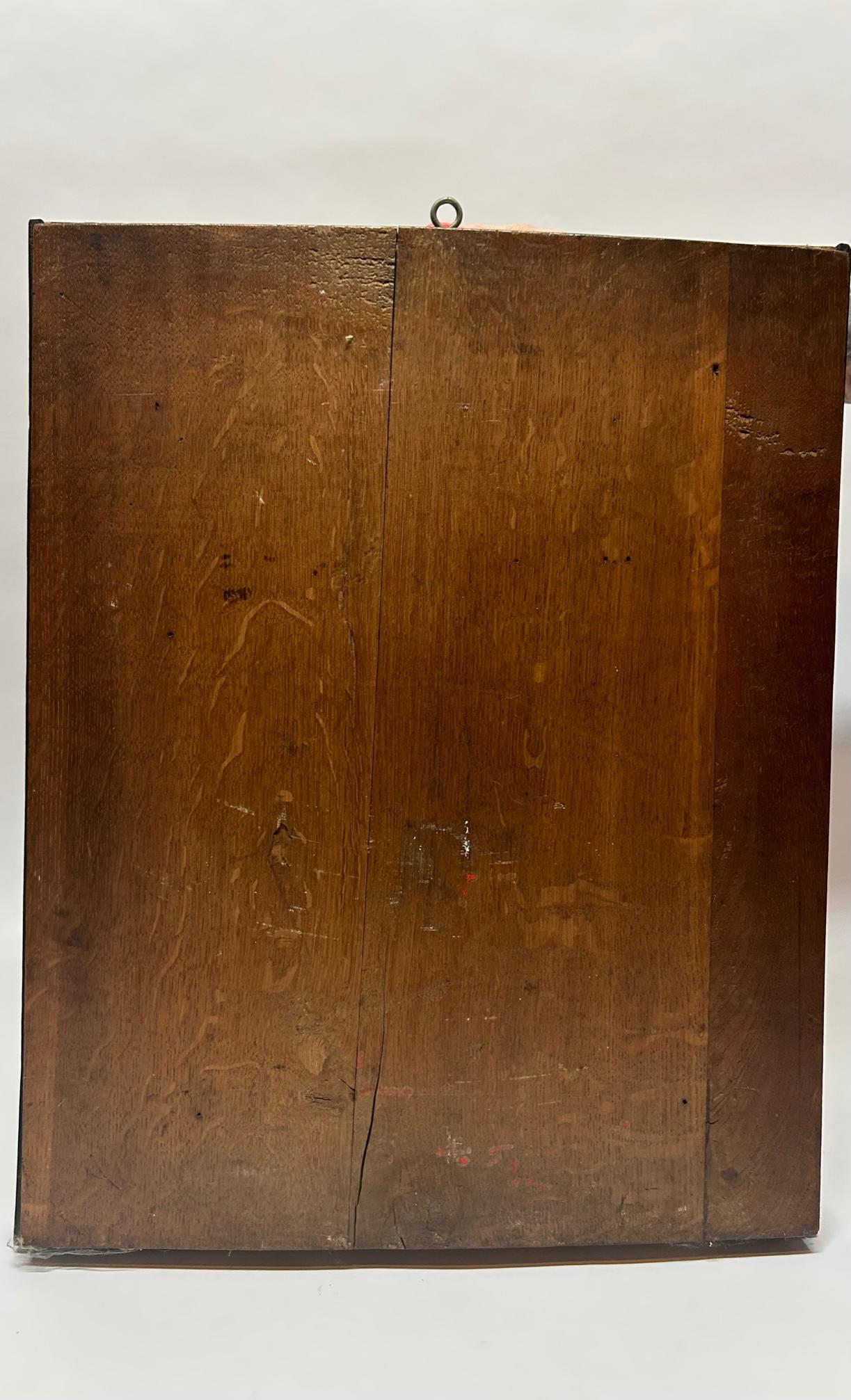 European Art Deco Oak Wooden Relief 1920-1930 Greek Inspired For Sale