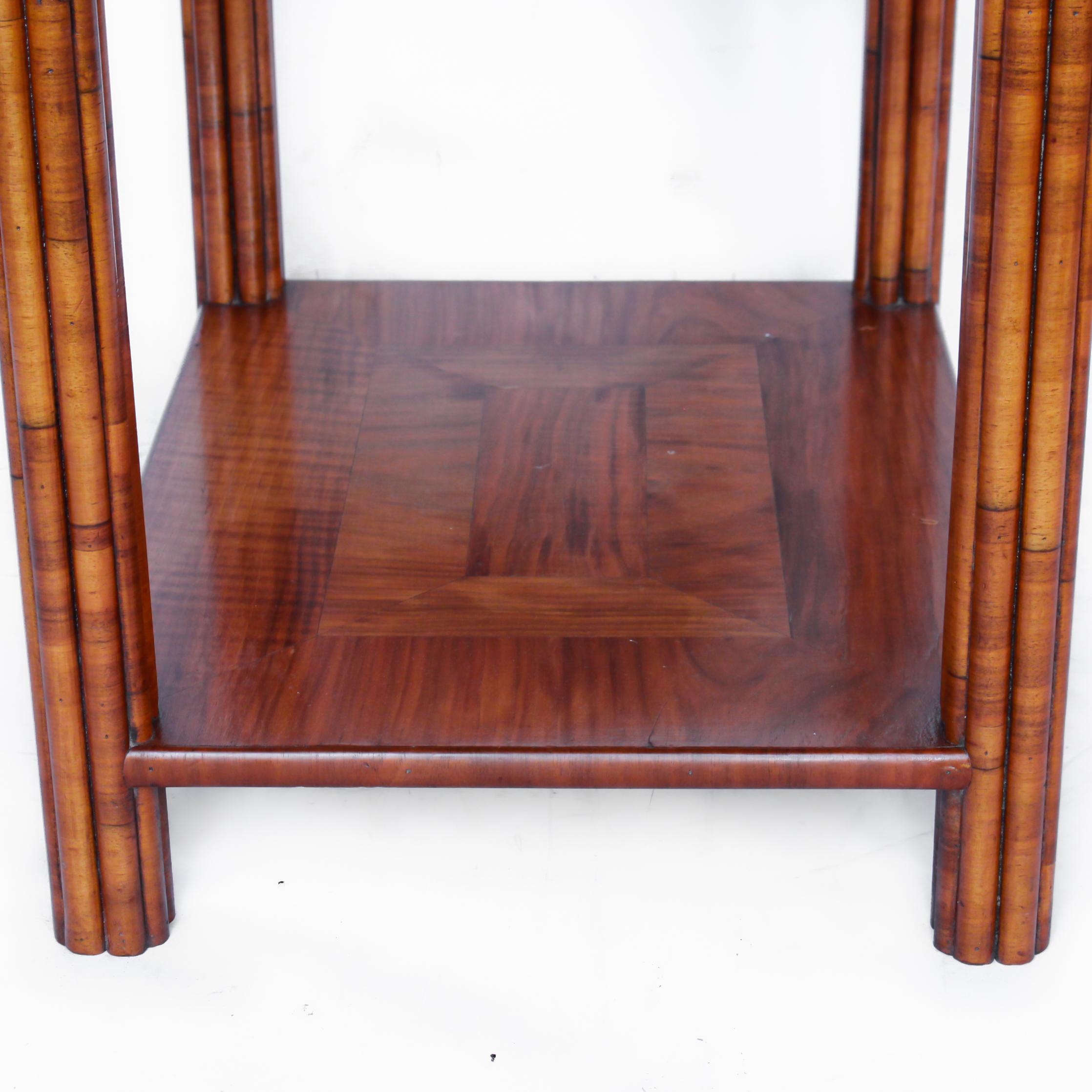 Art Deco Occasional Table Walnut with Sliding Tray and Integral Drawer 1930's In Good Condition In Forest Row, East Sussex