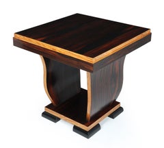 Art Deco Occasional Table in Macassar Ebony