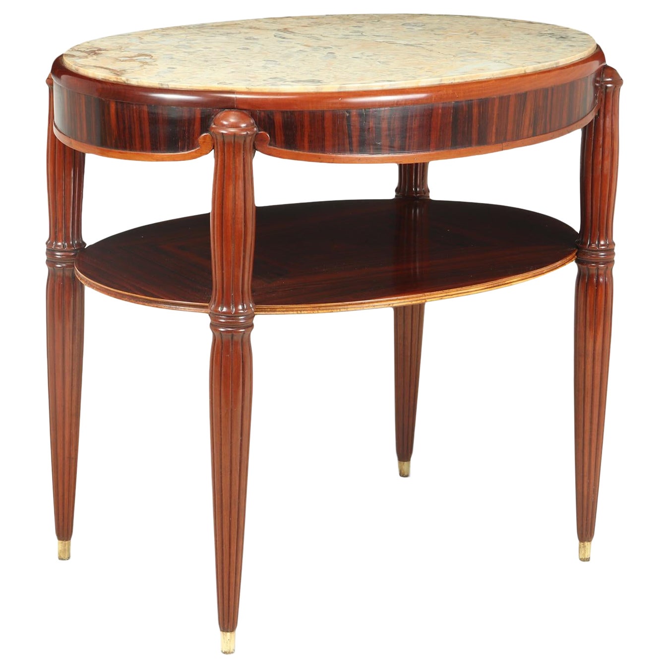 Tavolo Occasionale Art Deco con piano in marmo