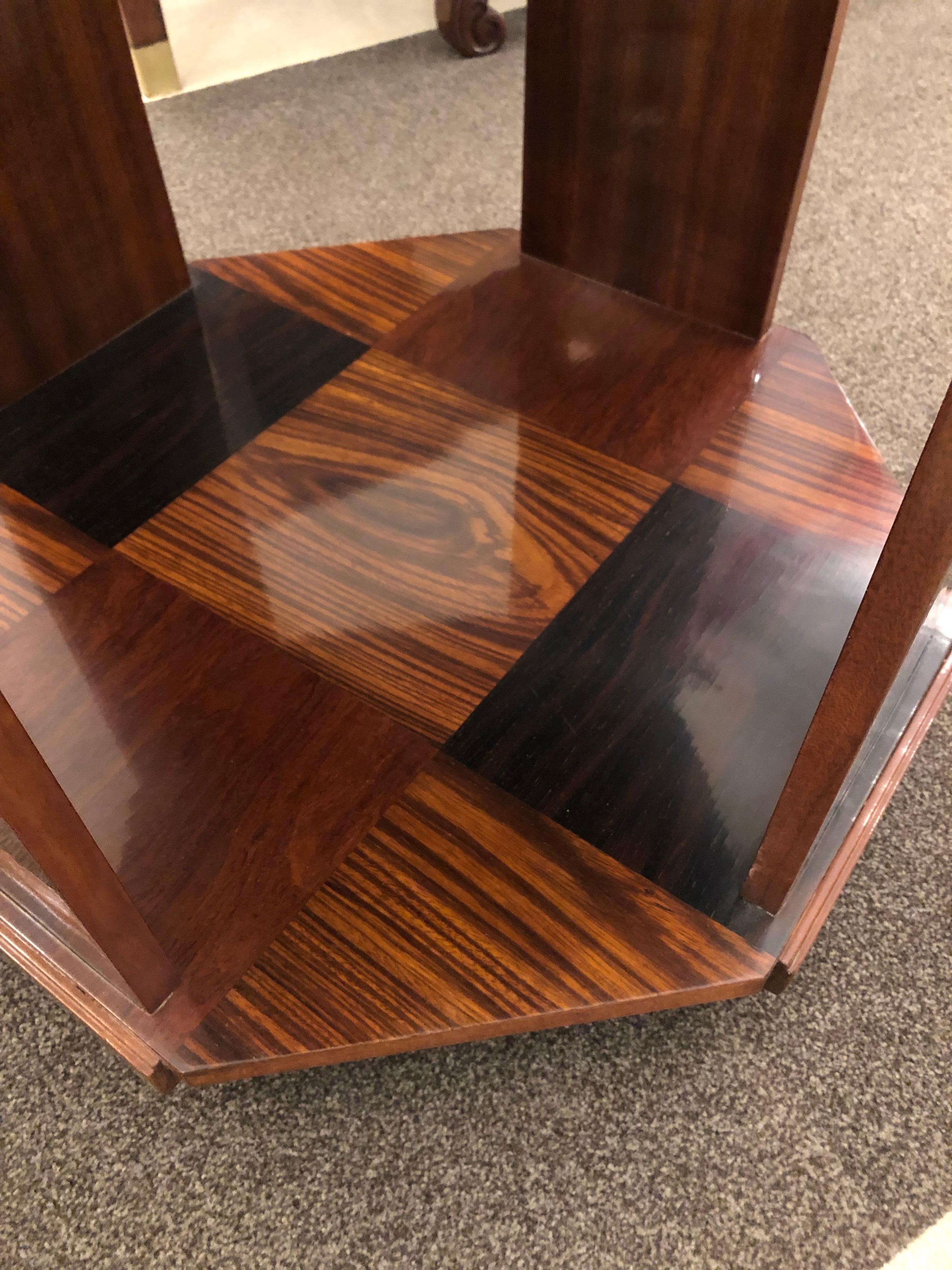 Art Deco Octagonal Side Table In Good Condition In New York, NY