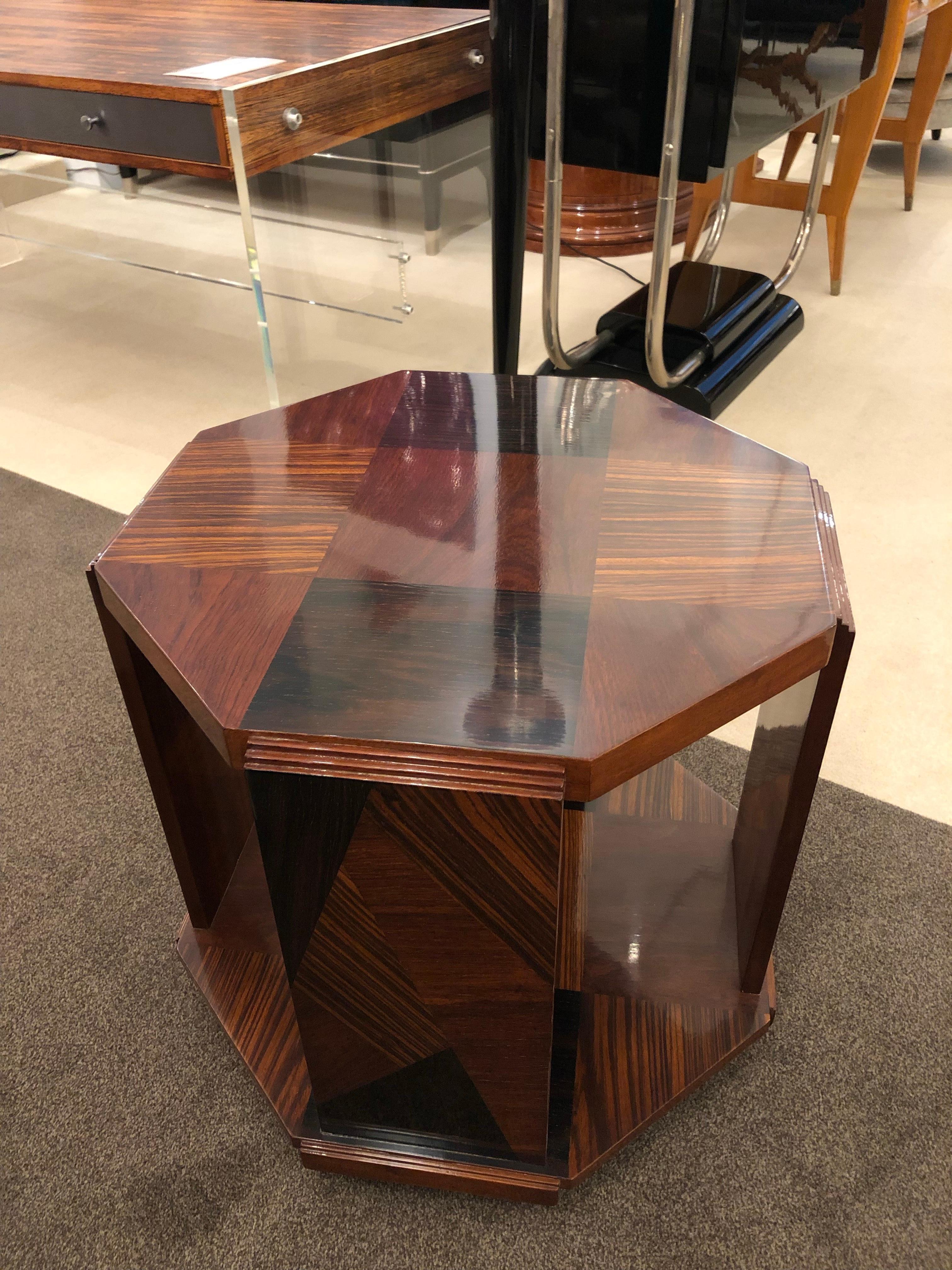 Mid-20th Century Art Deco Octagonal Side Table