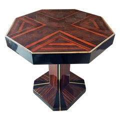 Art Deco Octagonal Side Table, France, 1930s