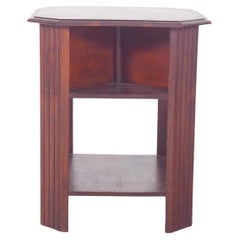 Art Deco Octagonal Side Table in Wood