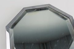 Art Deco achteckigen Tisch Spiegel Plateau oder Cocktail-Tablett, Frankreich 1930er Jahre