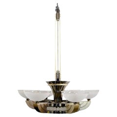 Art Deco Odette Chandelier by Sally Sirkin Lewis for J. Robert Scott