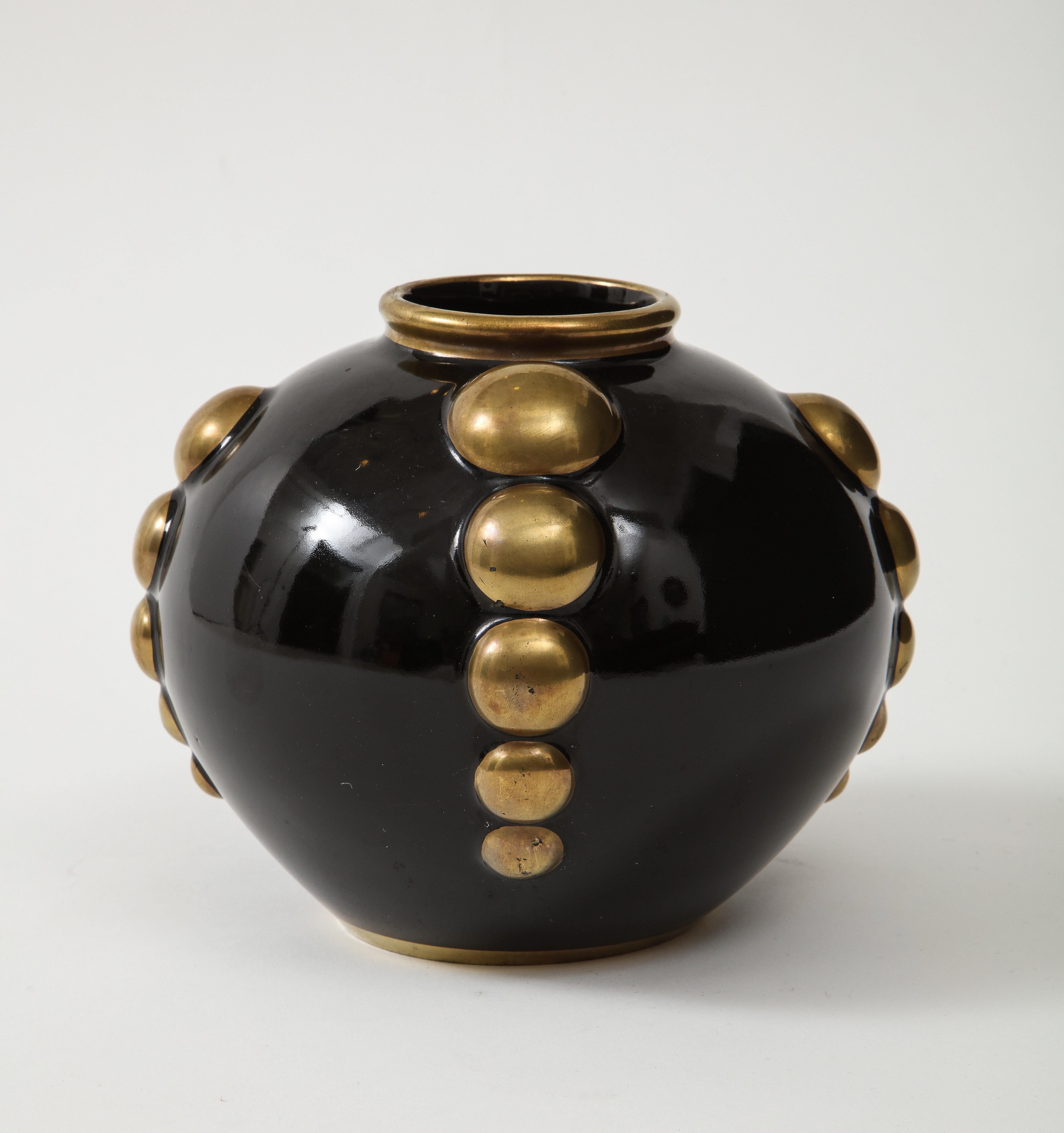 Mid-20th Century Art Deco ODYV France Porcelain Vase