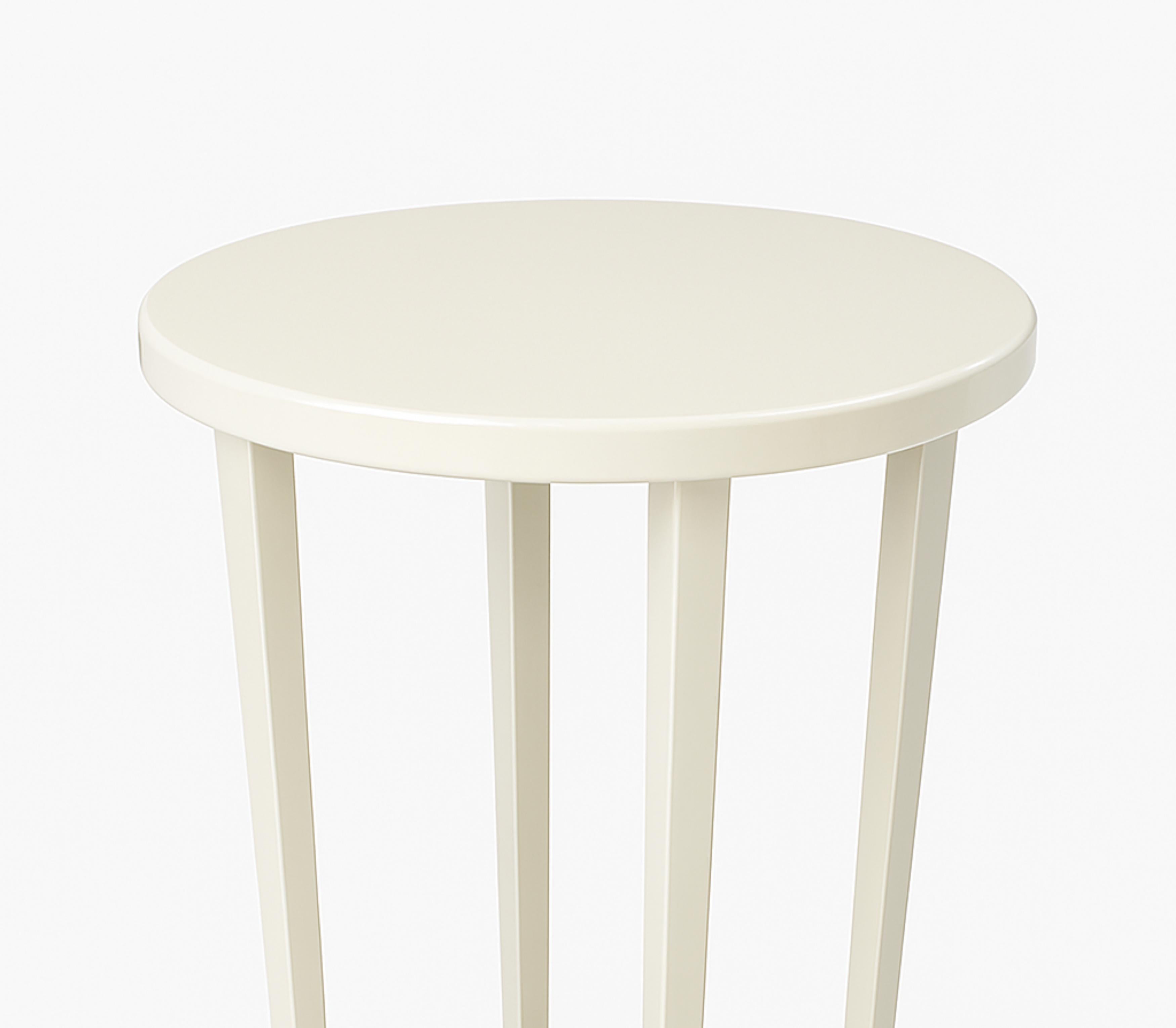 Tavolo con piedistallo Art Déco bianco sporco, 20° secolo In condizioni buone in vendita a Lisbon, PT