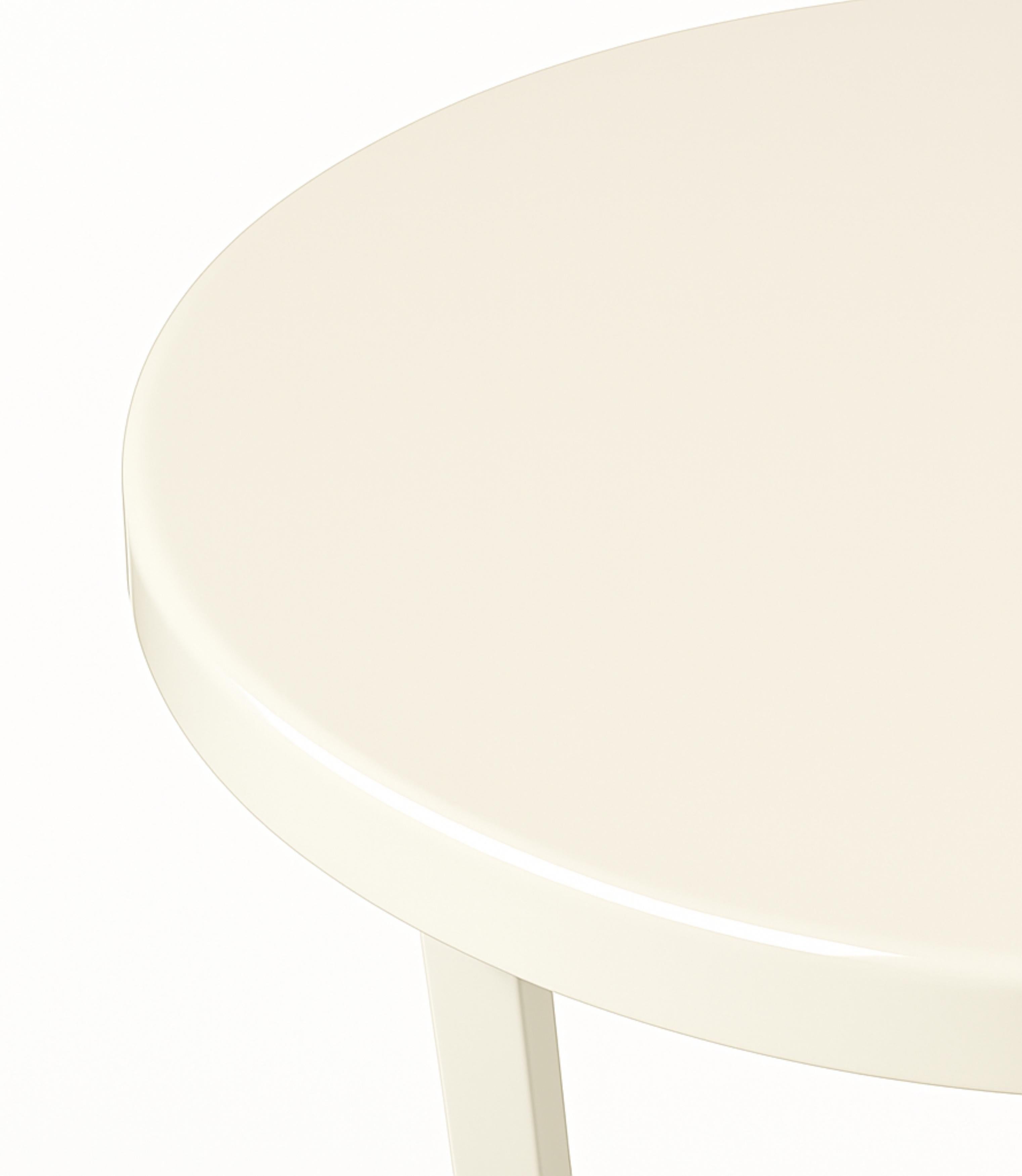 XX secolo Tavolo con piedistallo Art Déco bianco sporco, 20° secolo in vendita