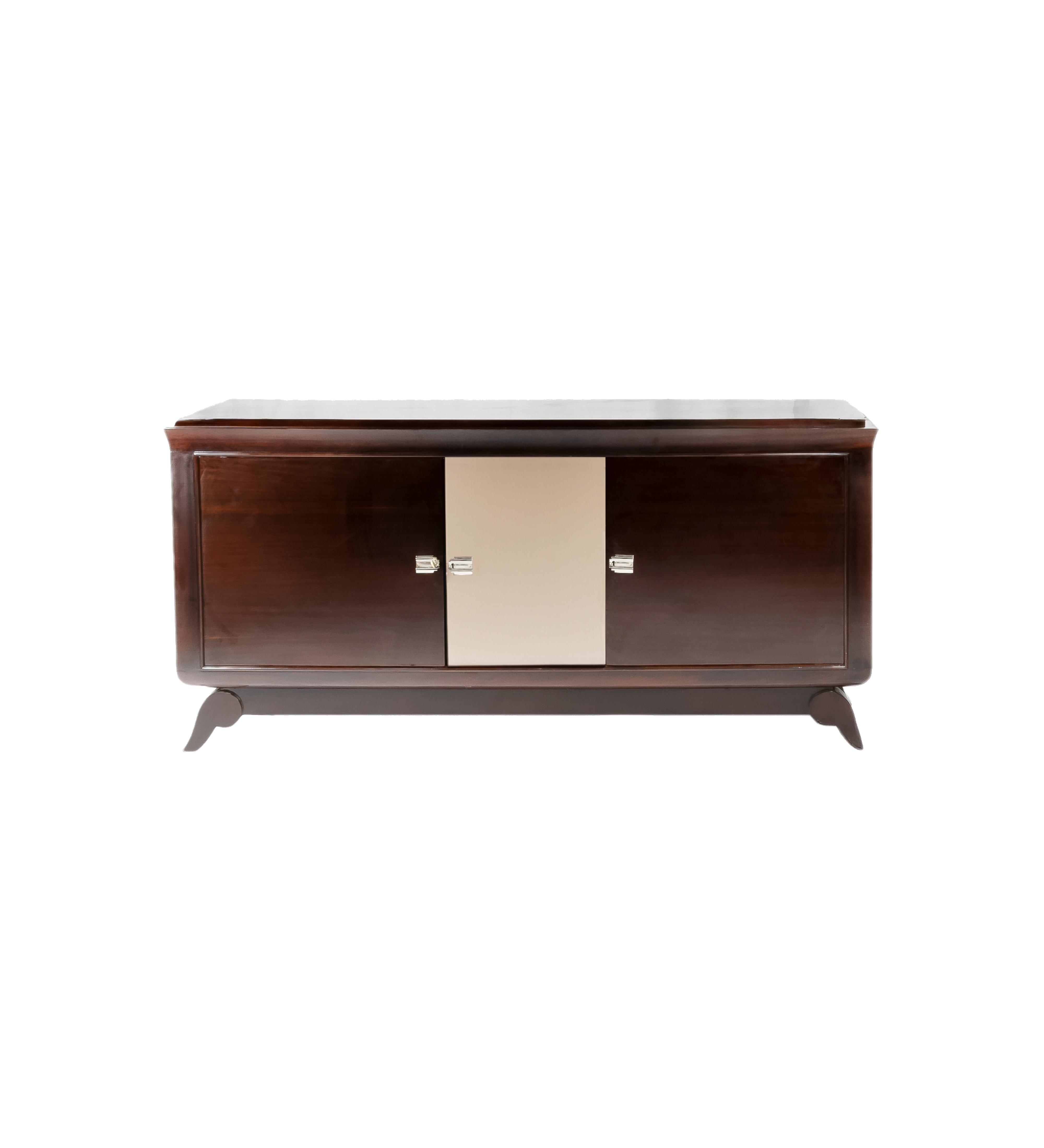 Art Deco Off White Sideboard Anrichte, 20. Jahrhundert (Französisch) im Angebot