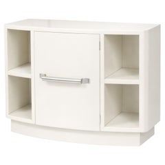 Art Deco Off White Small Commode, 1940s
