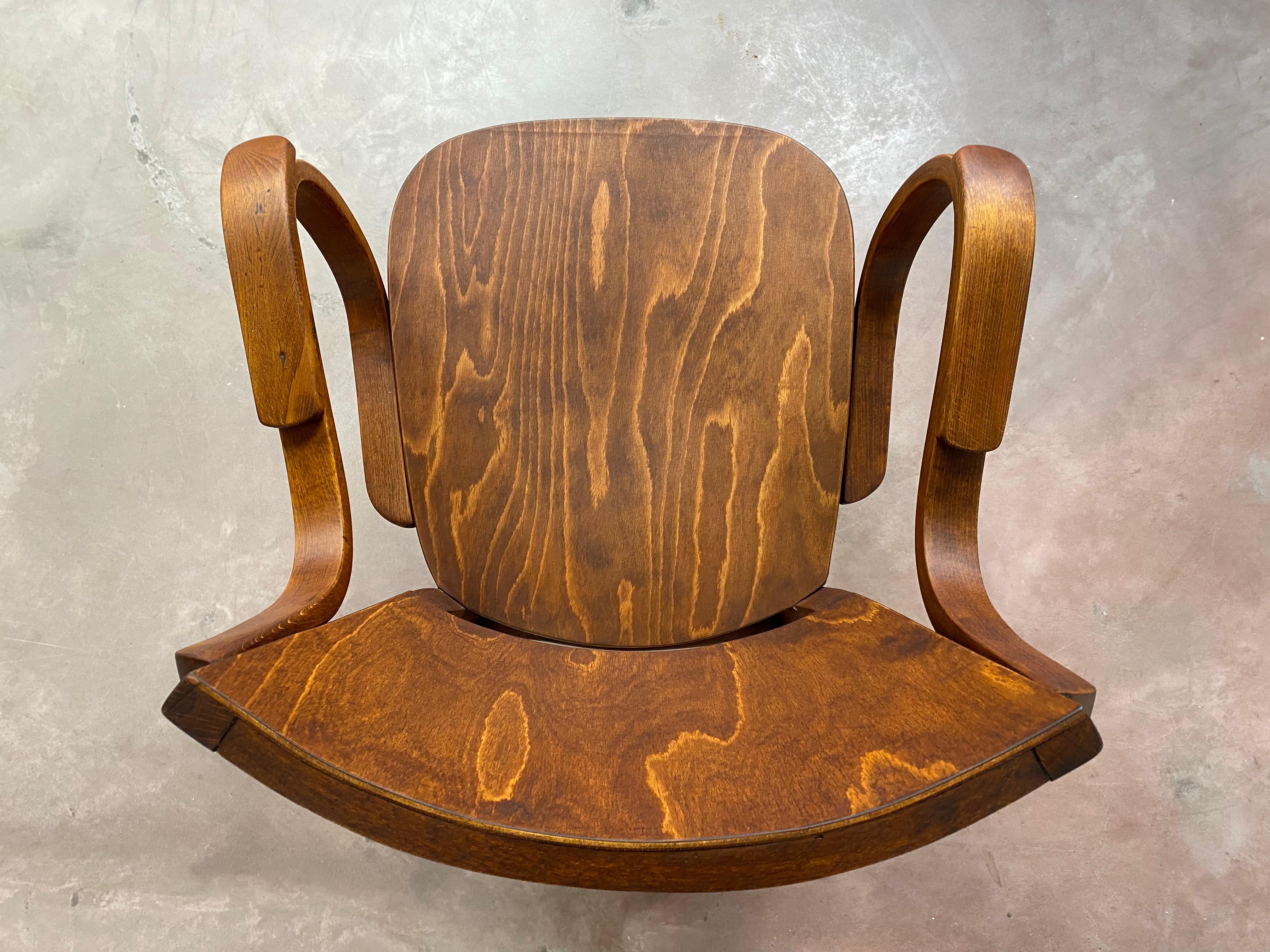 Mid-20th Century Art Deco Office Chair by Thonet Mundus