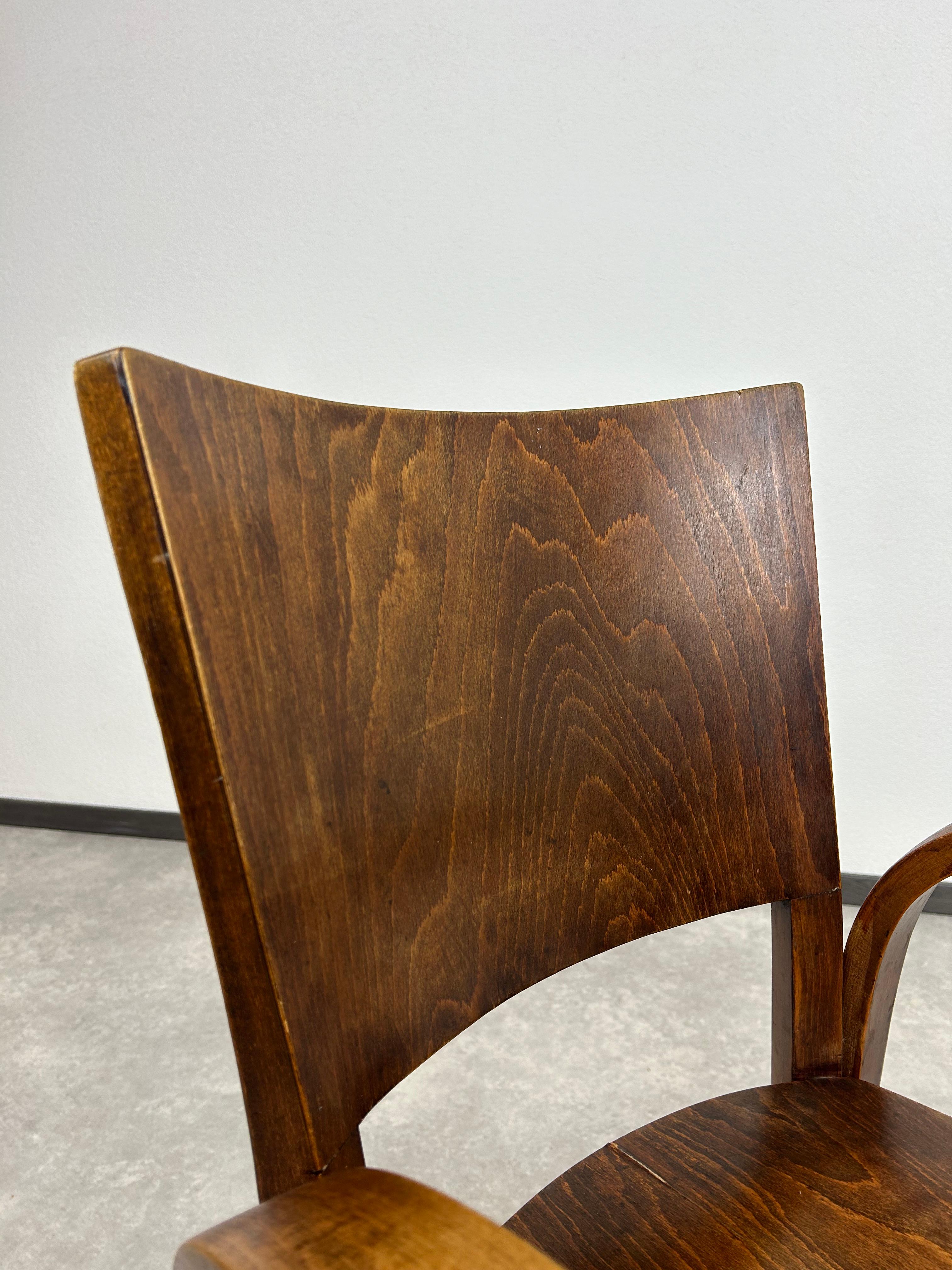 Mid-20th Century Art deco office chair by Thonet Mundus