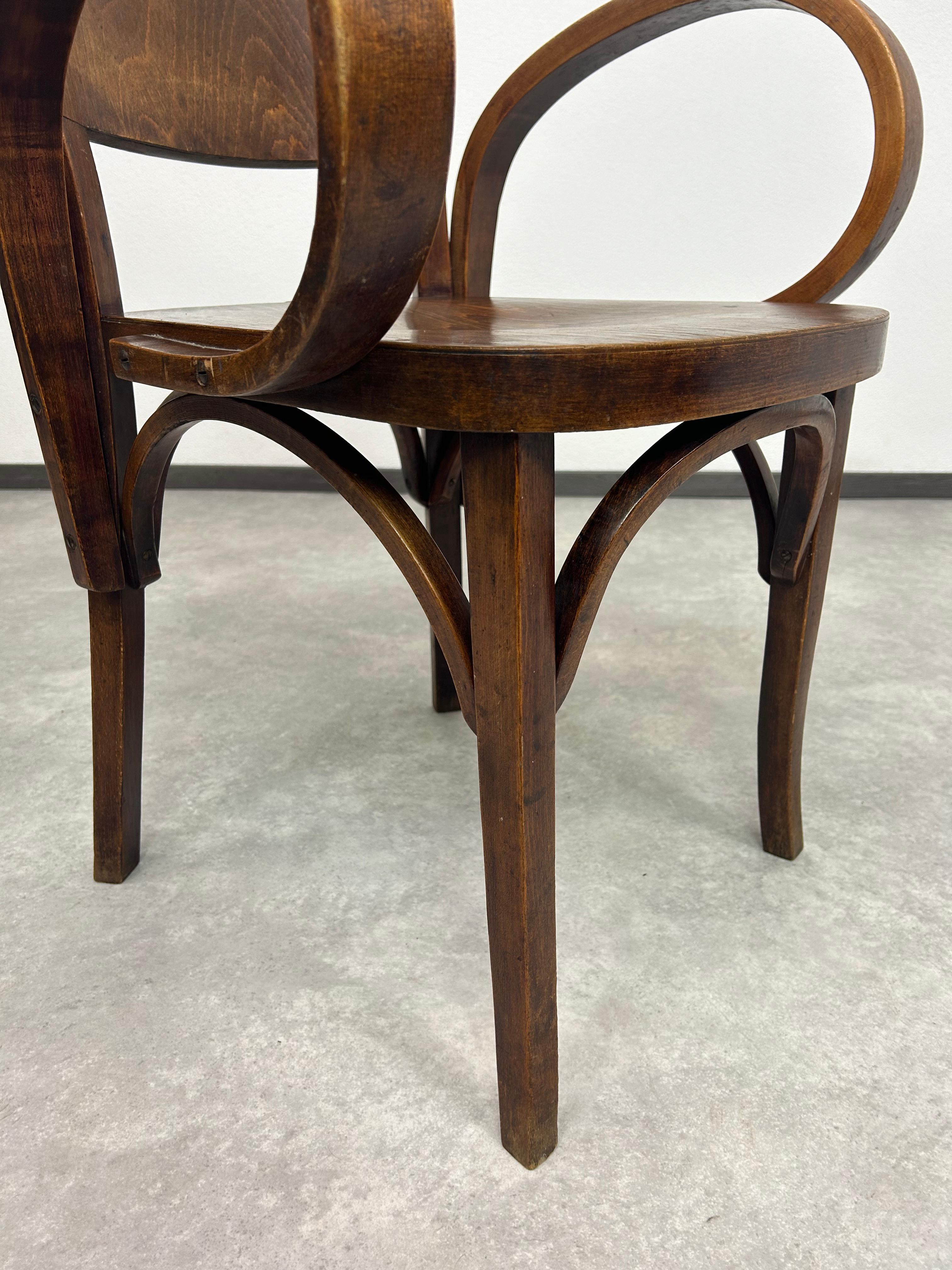 Art deco office chair by Thonet Mundus 1