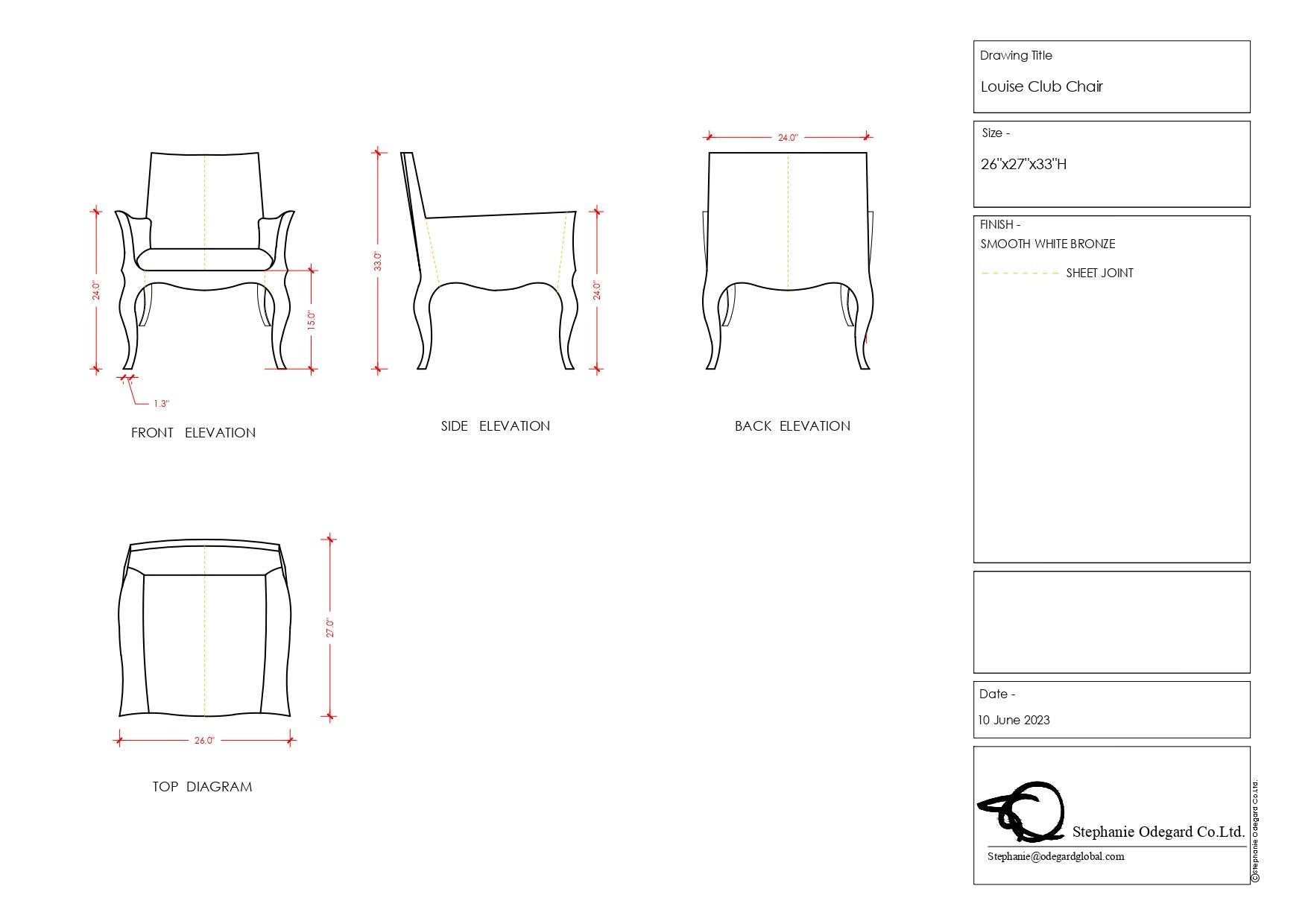 Art-Déco-Bürostuhl aus glattem Messing von Paul Mathieu für S. Odegard, Art déco im Angebot 5