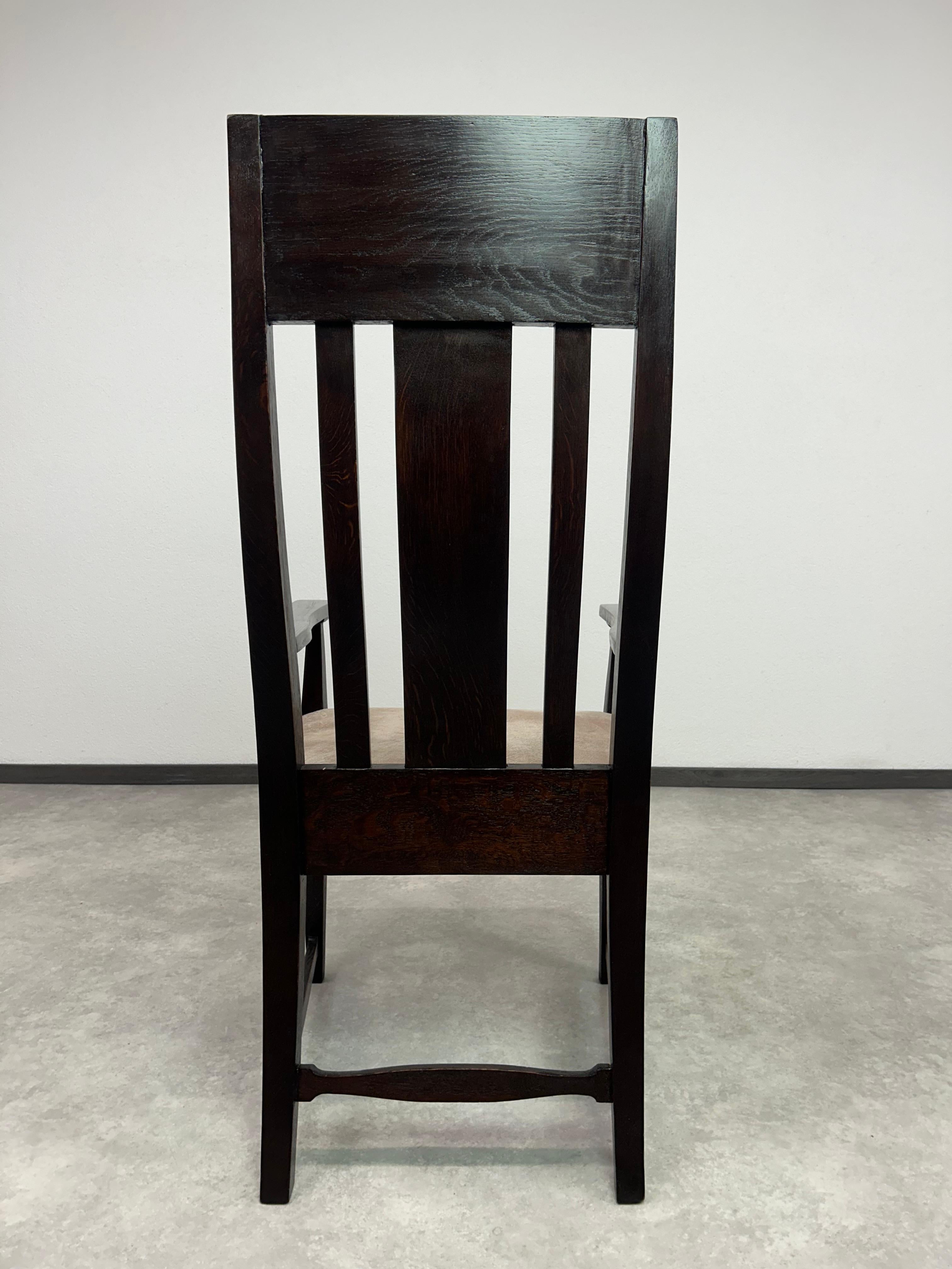 Sedia da ufficio in stile Art déco di Charles Rennie Mackintosh in vendita 3