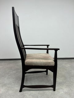 Art deco office chair in style of Charles Rennie Mackintosh