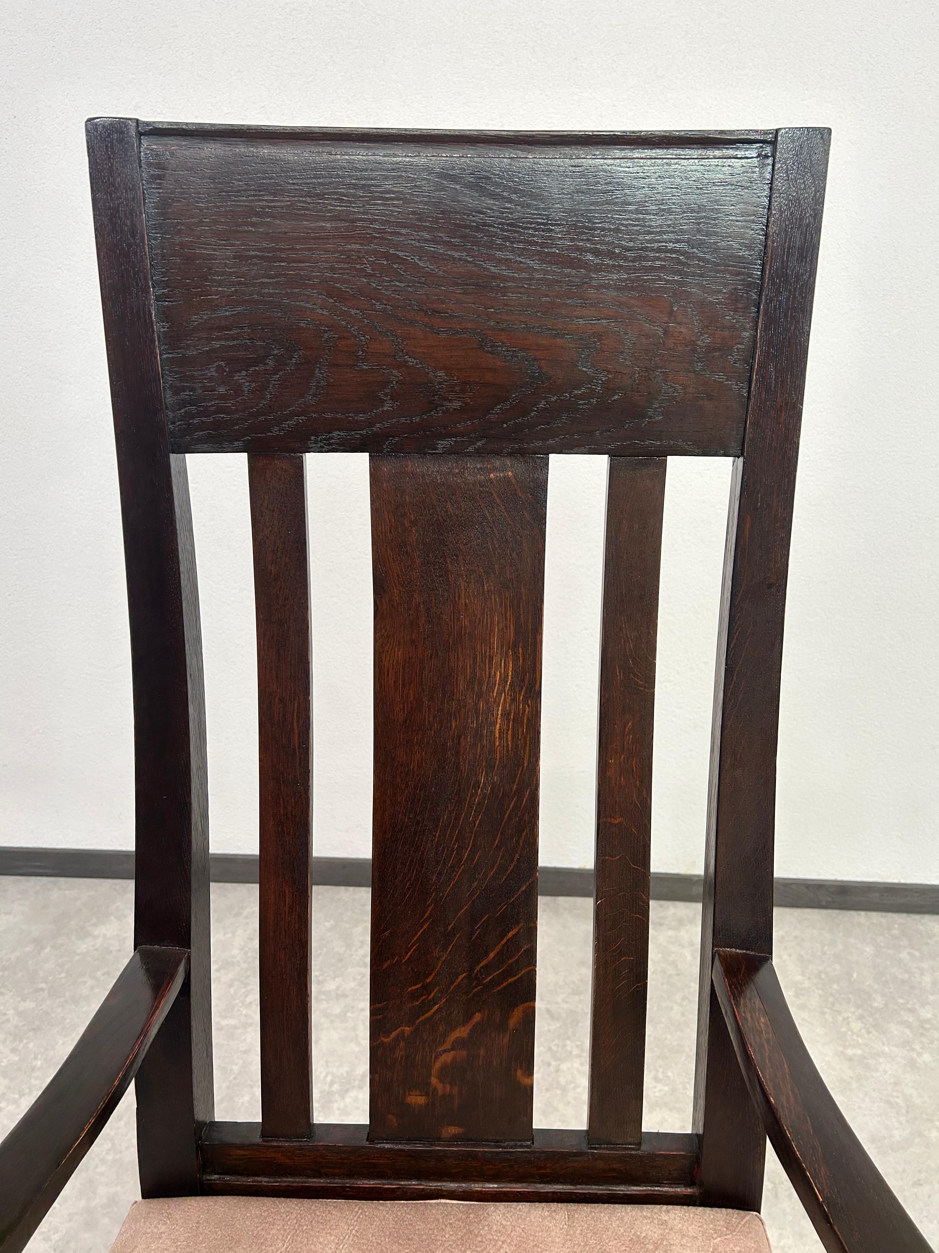 Inizio XX secolo Sedia da ufficio in stile Art déco di Charles Rennie Mackintosh in vendita
