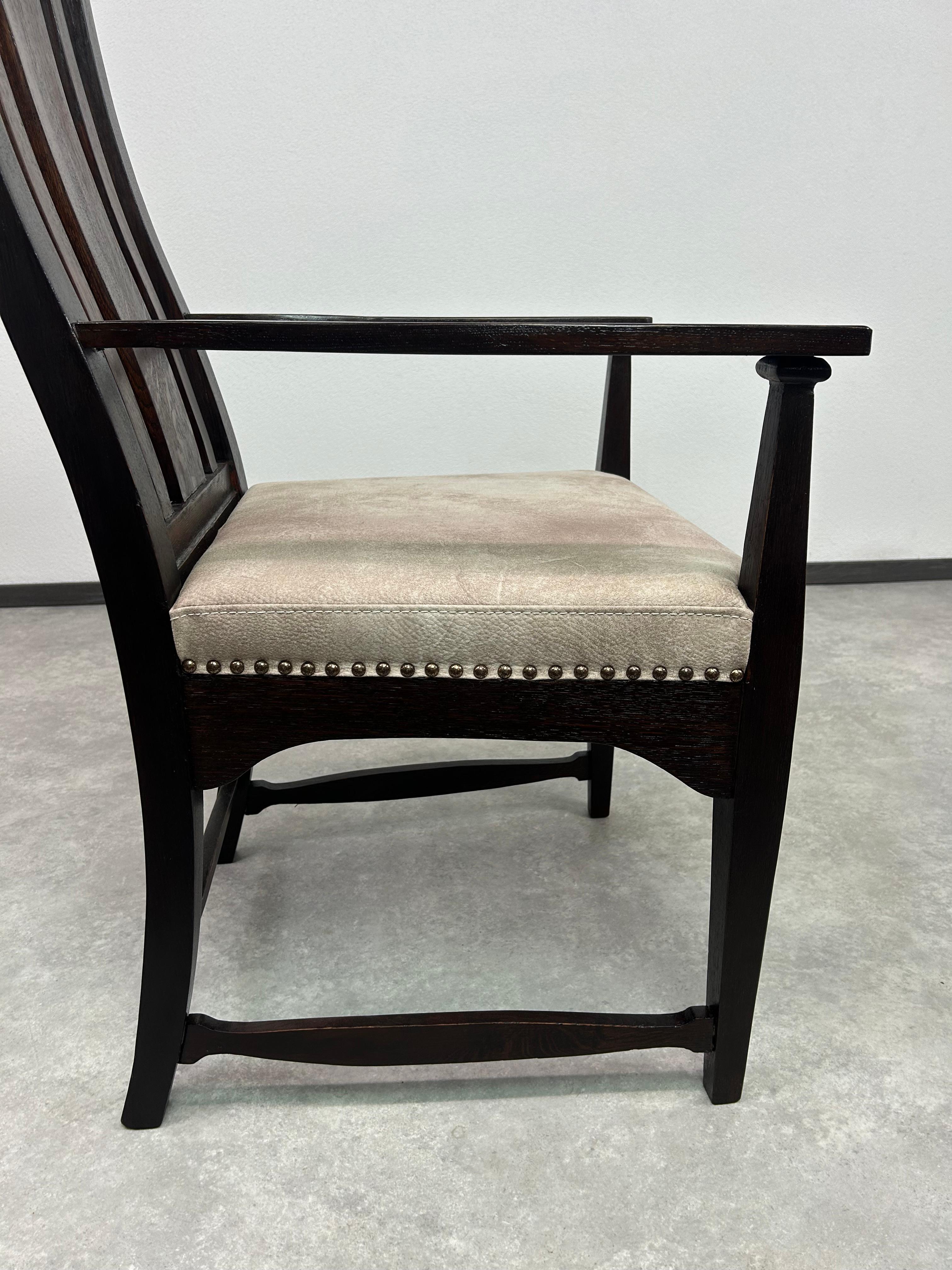 Tessuto Sedia da ufficio in stile Art déco di Charles Rennie Mackintosh in vendita