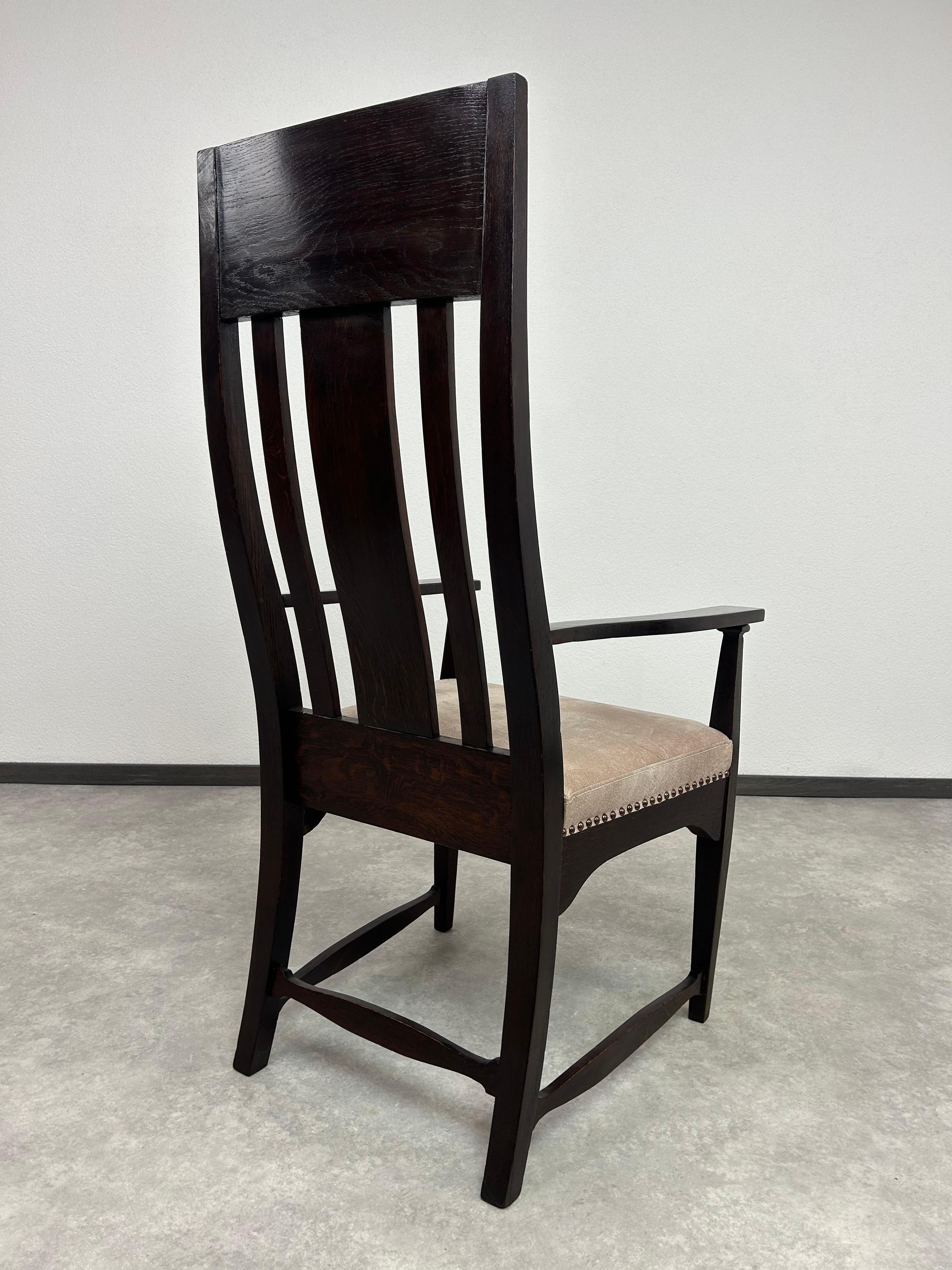 Sedia da ufficio in stile Art déco di Charles Rennie Mackintosh in vendita 2