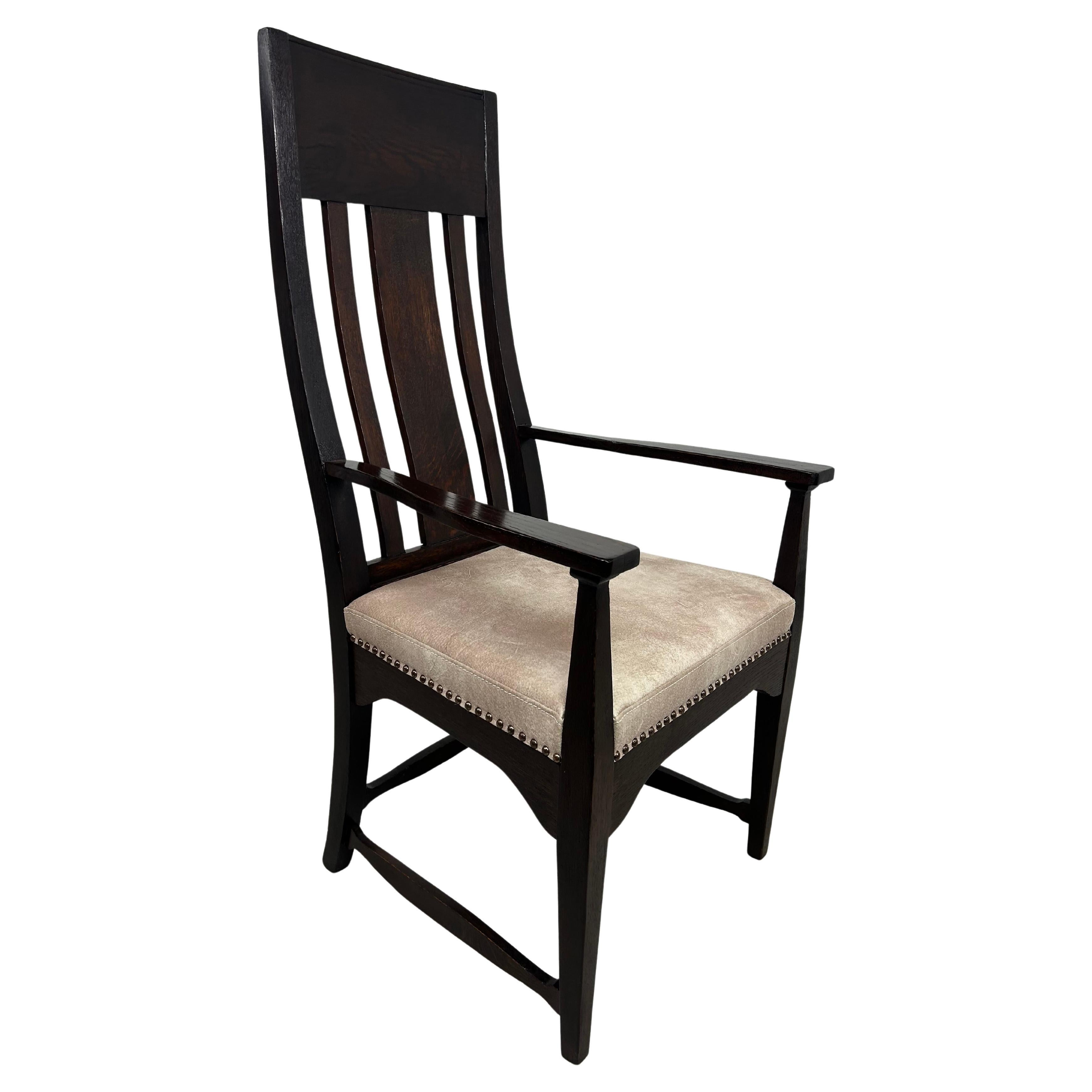 Art deco office chair in style of Charles Rennie Mackintosh